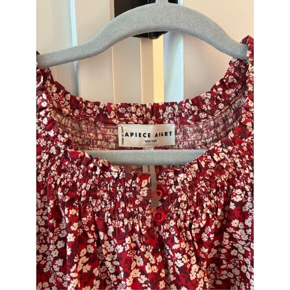 NWOT Apiece Apart Deia Mini Dress In Mango Bouquet, $312 Med - Picture 3 of 7
